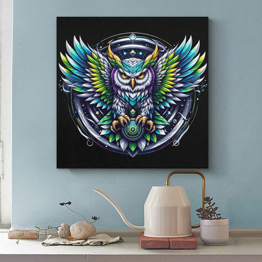 Vibrant Owl Canvas Prints